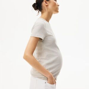 H&M Light Gray Maternity Tee